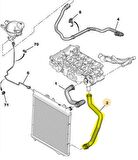 Peugeot 208 Ek Depo Su Hortumu [Orjinal] (9805454880)